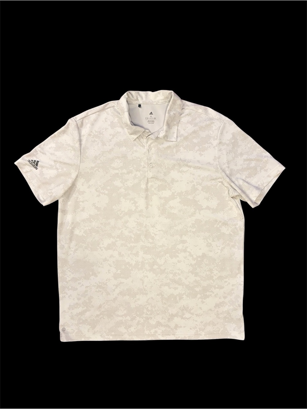 ADDIDAS ULTIMATE365+ CLIMACOOL BUTTERSPUN BREAK OUT PRINT POLO SHIRT SIZE XL